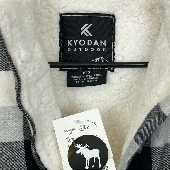 NWT Kyodan Plaid Buffalo Check Vest Sz S - Picture 5 of 9